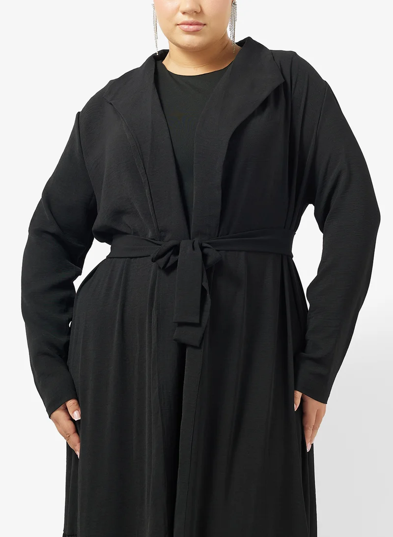 Khizana Plus Size Layered Abaya